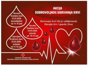 Akcija darivanja krvi-ožujak 2026.