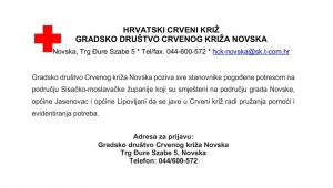 Obavijest za osobe pogođene potresom smještene na našem području