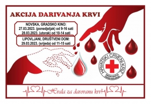 Akcija darivanja krvi, najava