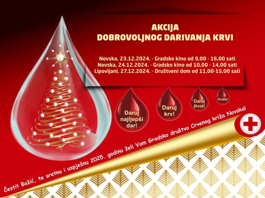 Božićna akcija dobrovoljnog darivanja krvi