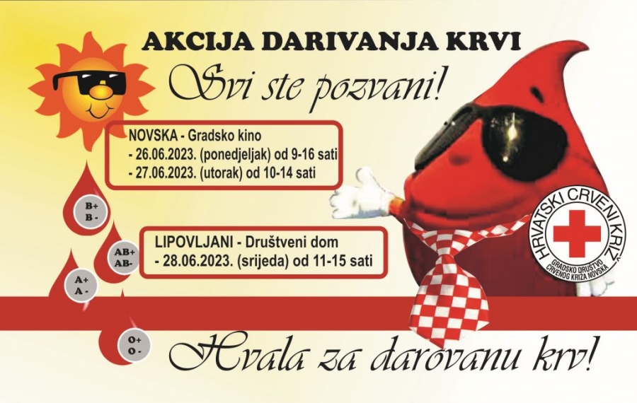 Akcija darivanja krvi - najava