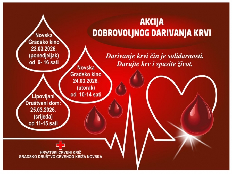 Akcija darivanja krvi-ožujak 2026.